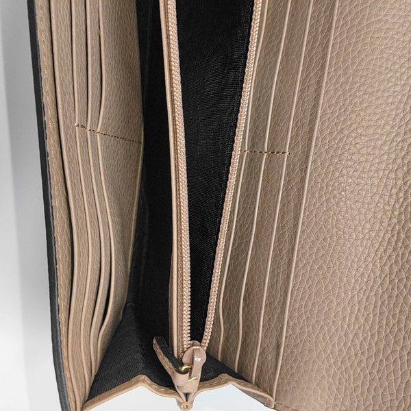 Animalier Calfskin Beige Wallet