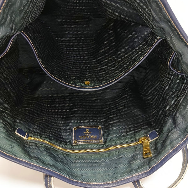 Vitello Phenix Tote Nylon Blue