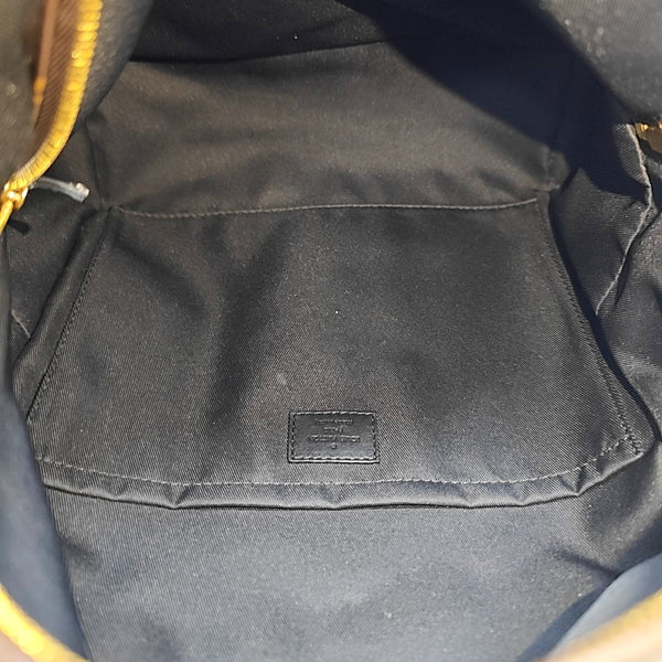Monogram Coated Canvas Backpack Brown