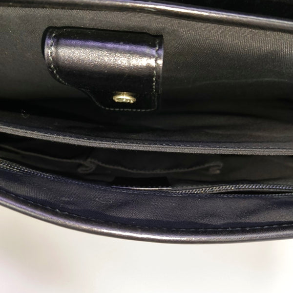 Calfskin Shoulder Bag Black