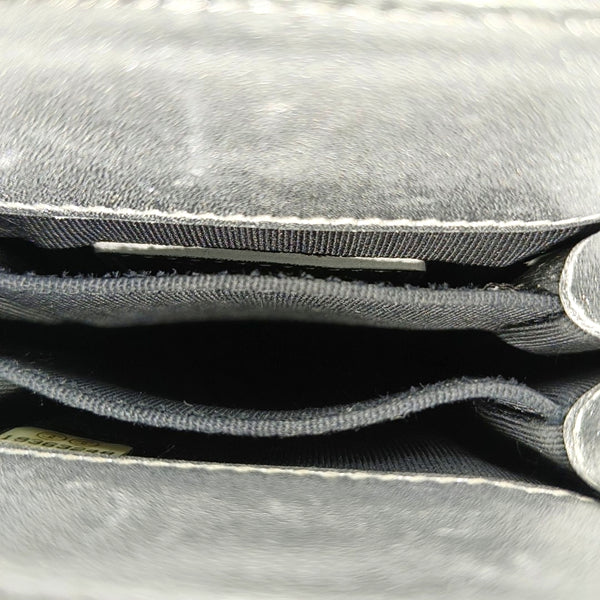 Calfskin Shoulder Bag Silver