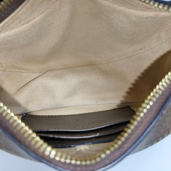 Ophidia Mini Monogram Coated Canvas Beige