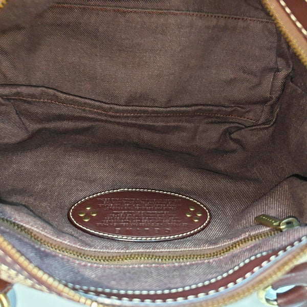 Canvas Top Handle Bag Purple