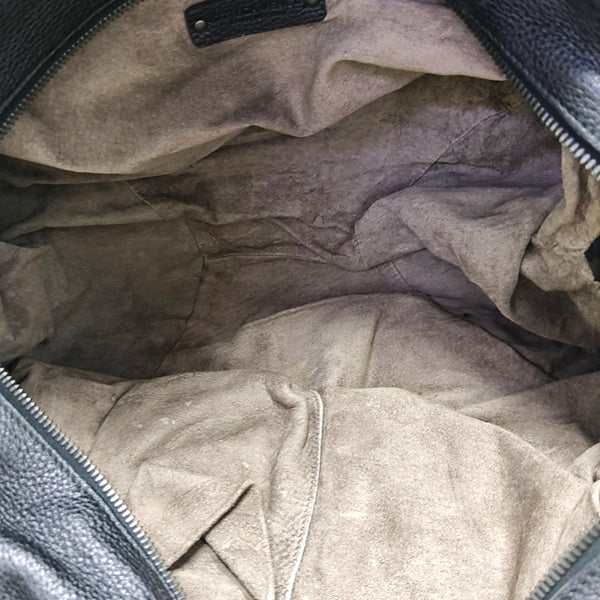 Calfskin Top Handle Bag Black