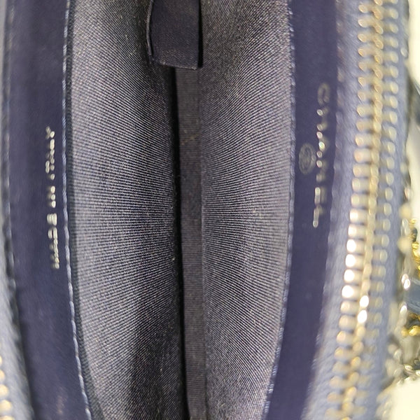 GABRIELLE Mini Quilted Calfskin Blue