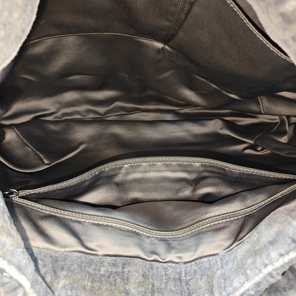 Quilted Velvet Gray