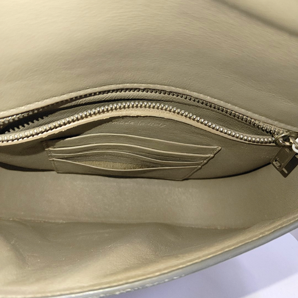 TROTTEUR Small Calfskin Gray
