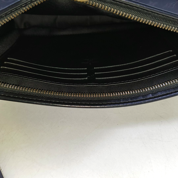 Pochette Voyag MM Monogram Coated Canvas Black
