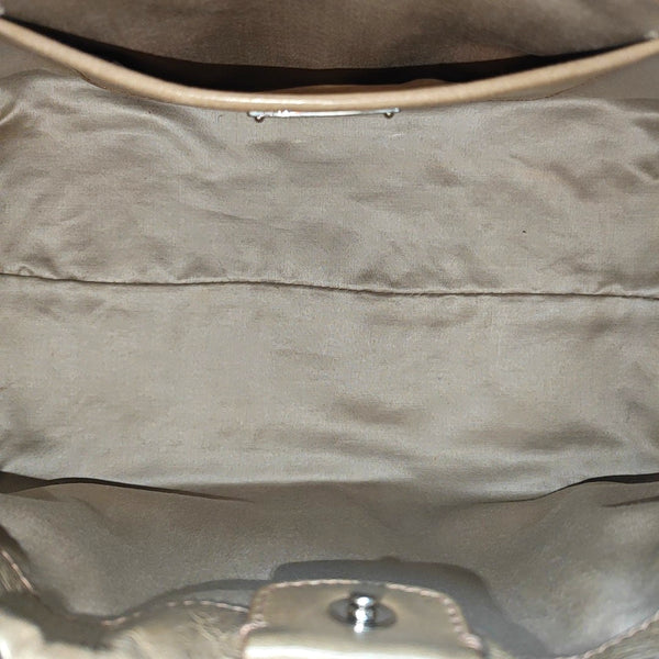 Calfskin Shoulder Bag Beige