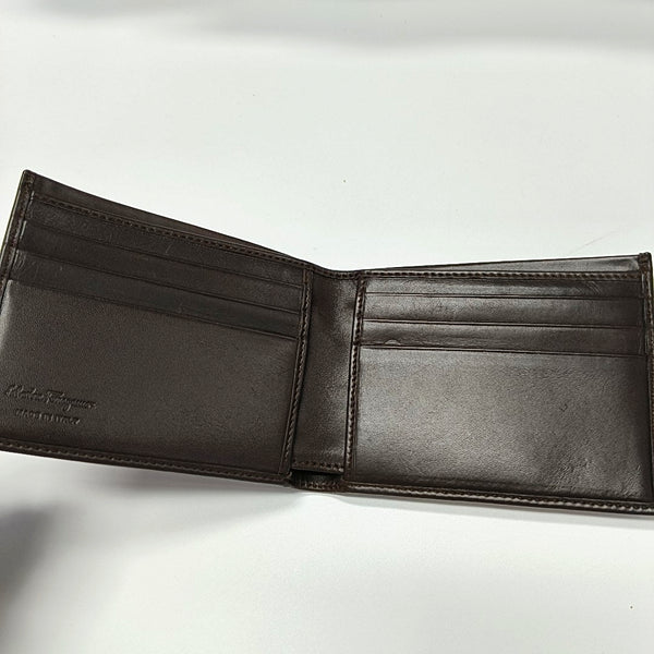 Calfskin Wallet Super Mini Brown
