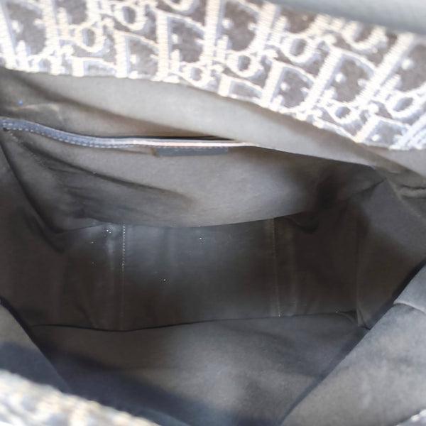 Oblique Canvas Backpack Large Blue