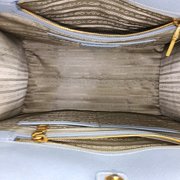 Saffiano Calfskin Top Handle Bag Blue