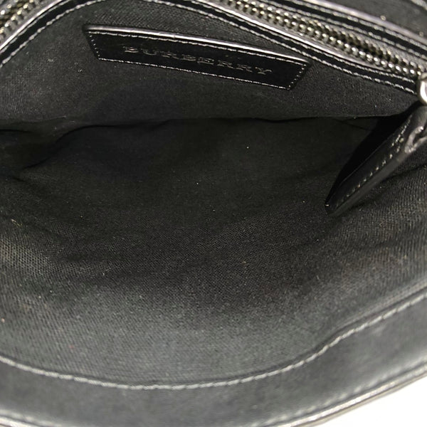 Coated Canvas Crossbody Bag Brown
