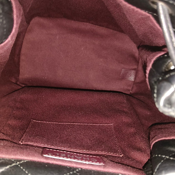 Quilted Lambskin Backpack Black