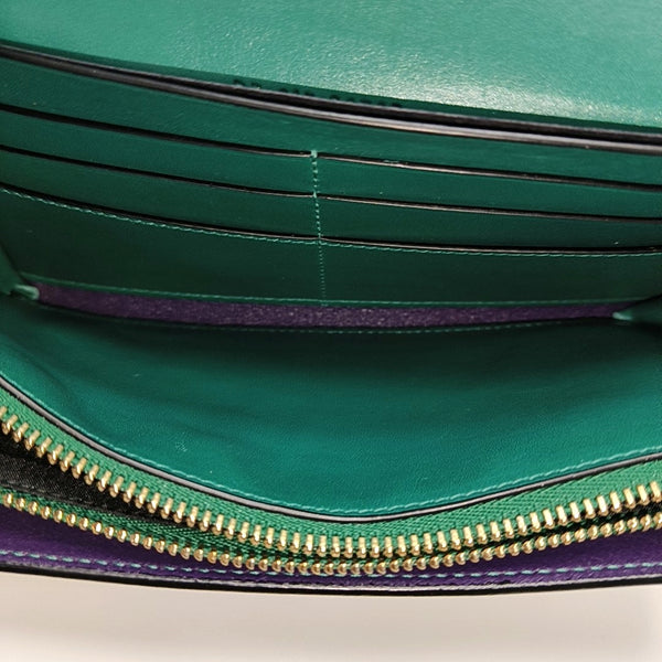 SERPENTI FOREVER Calfskin Green Wallet