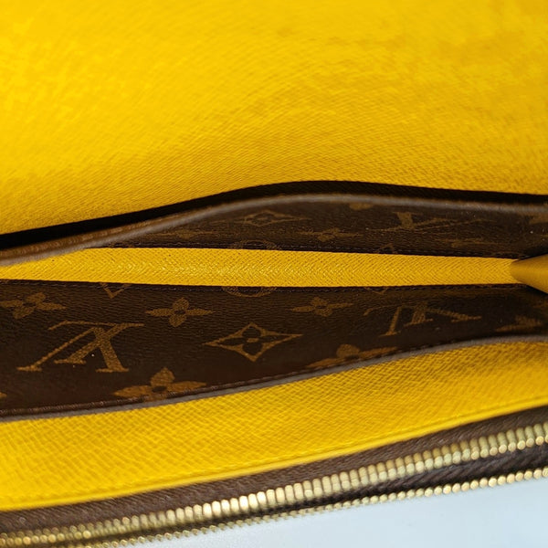 EMILIE Monogram Coated Canvas Brown Wallet