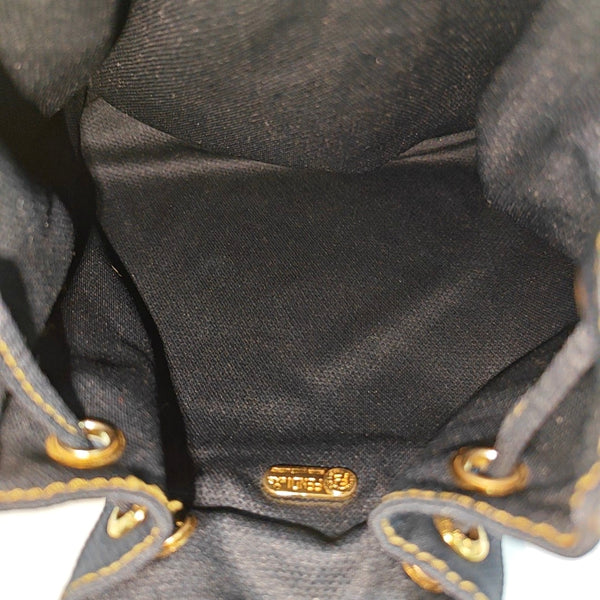 Fabric Top Handle Bag Blue