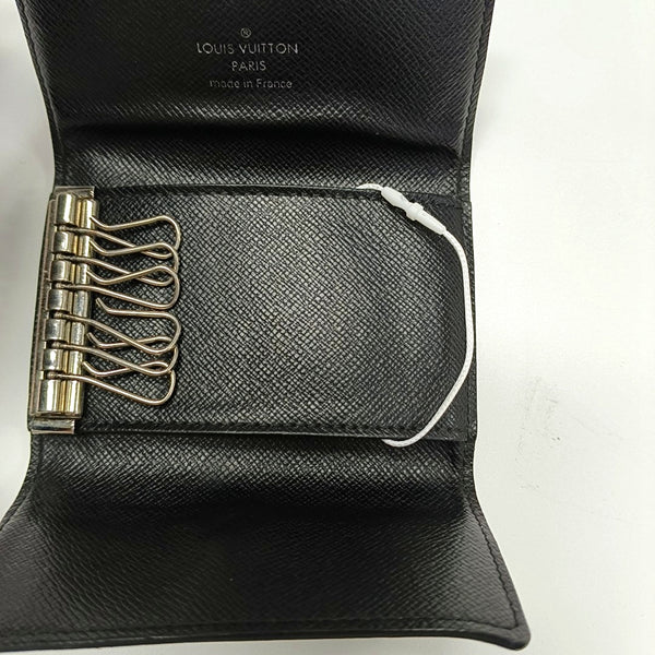 Damier Graphite Coated Canvas Key Pouch Gray