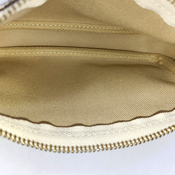 Authenticated pre-owned ACCESSOIRES Mini Damier Azur Coated Canvas White - Top Handle Bag at Looply