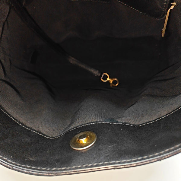 Chevron Lambskin Black