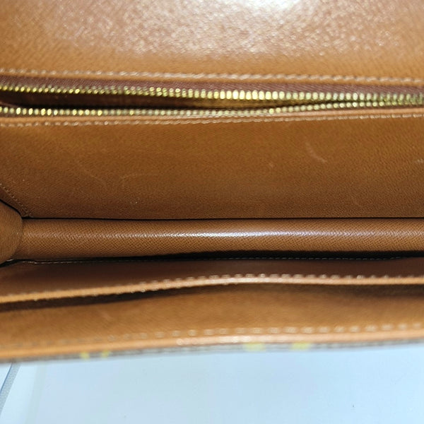 DAME GM Monogram Coated Canvas Brown