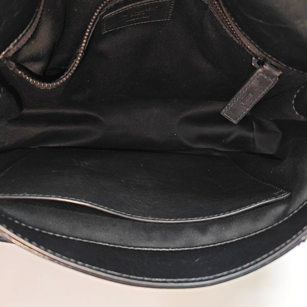 NIKI Medium Chevron Calfskin Black