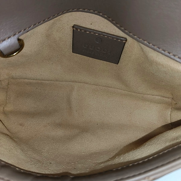 GG Marmont Mini Quilted Calfskin Beige
