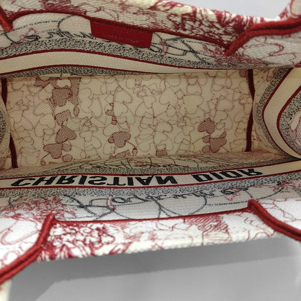 Book Tote Medium Fabric Red