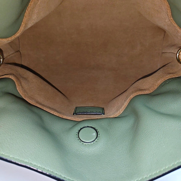 Authenticated pre-owned Flamenco Calfskin Green - Shoulder Bag at Looply