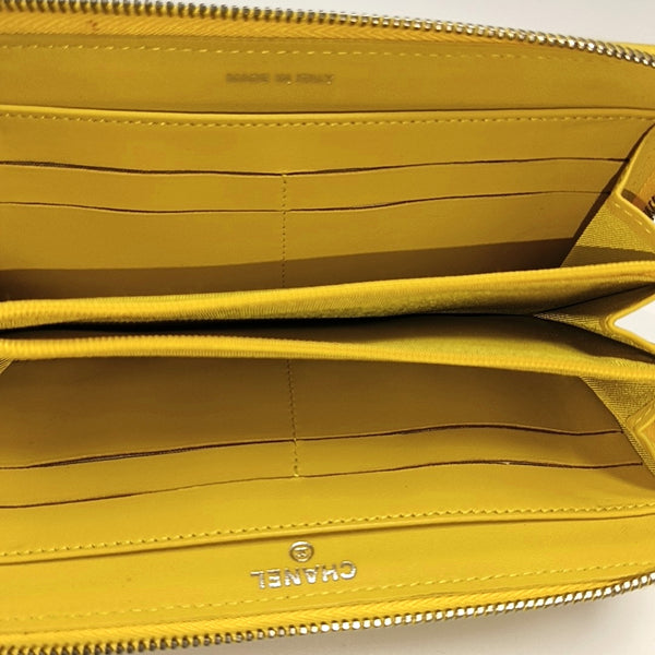 Authenticated pre-owned WOC Quilted Lambskin Yellow Wallet - Wallet at Looply