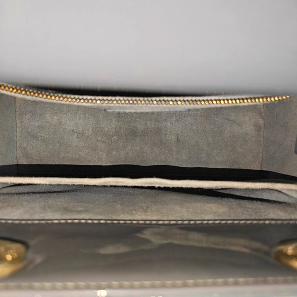 Lady Dior Medium Cannage Patent Leather Blue