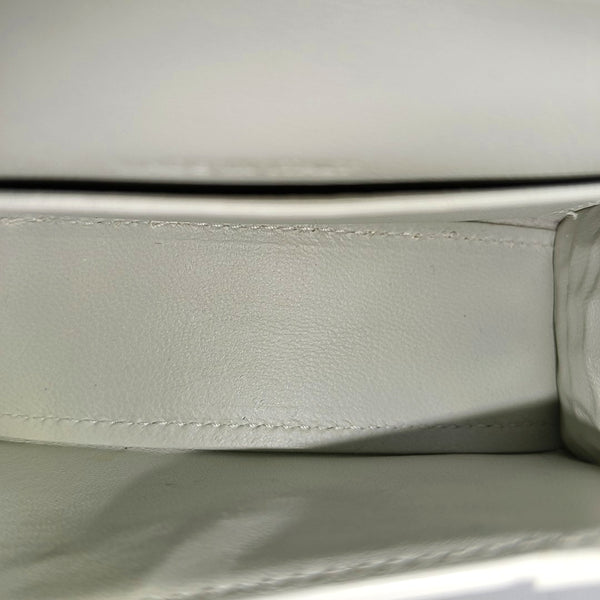 Hourglass Mini Calfskin White
