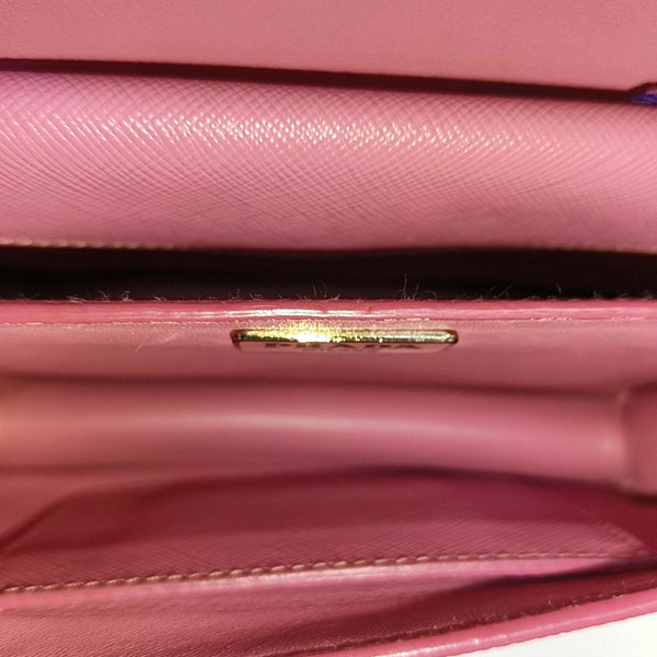 Bolso Sound de piel de becerro Saffiano rosa