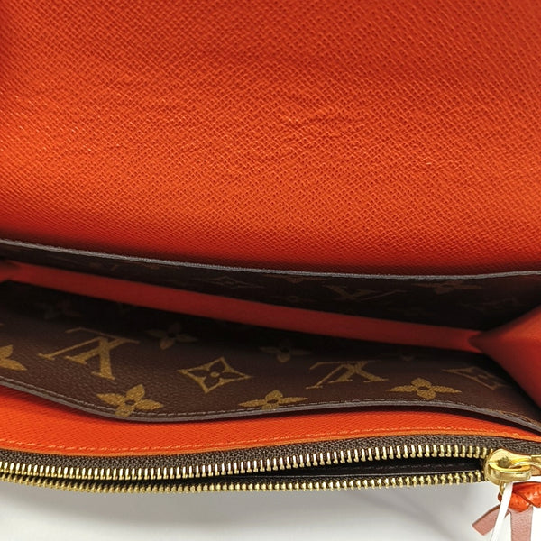 EMILIE Monogram Coated Canvas Brown Wallet