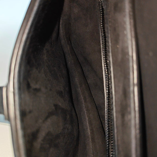 Saddle Small Calfskin Black