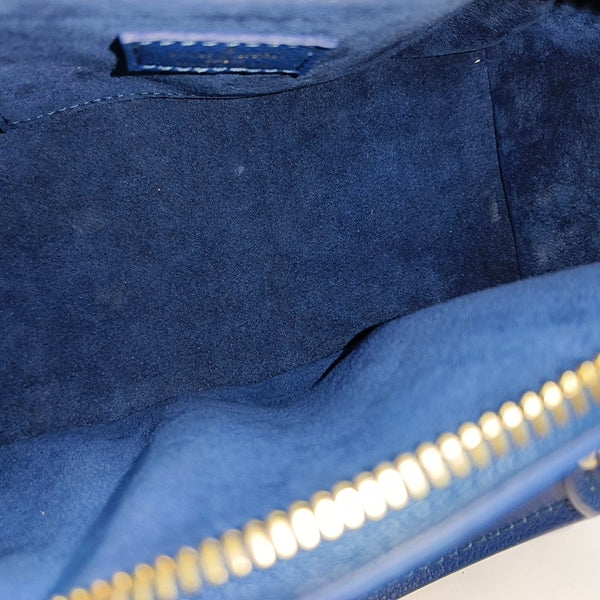 SPEEDY 20 Monogram Calfskin Blue