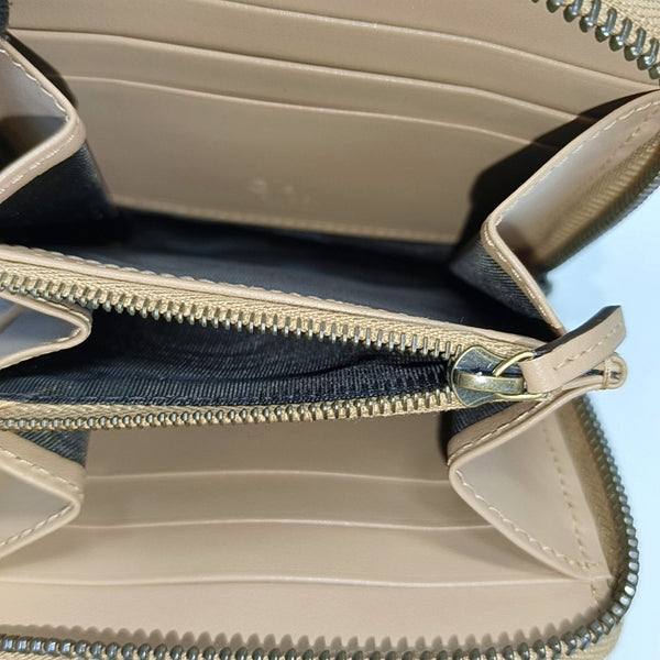 GG Marmont Quilted Calfskin Beige Wallet