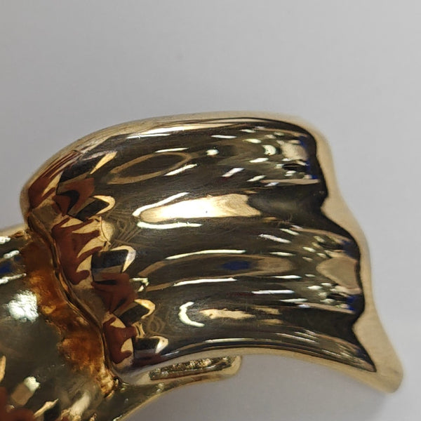 Metal Gold Clip On Earrings