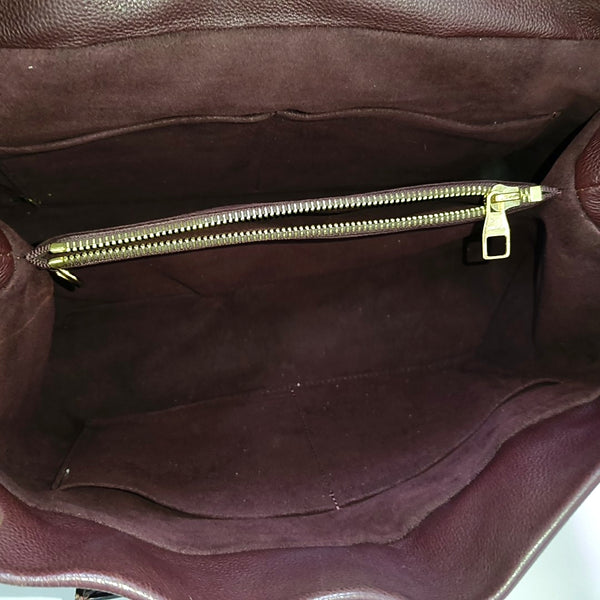 OLYMPE MM Monogram Coated Canvas Brown