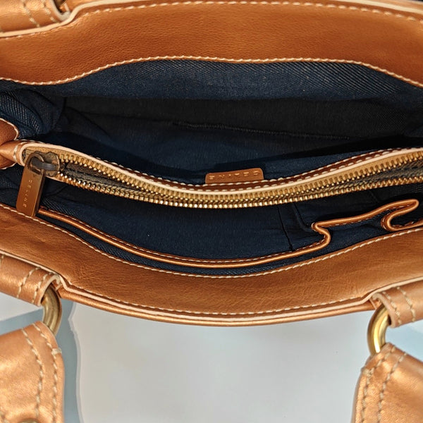 Canvas Top Handle Bag Blue