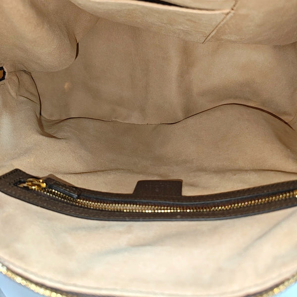 Ophidia Medium Monogram Coated Canvas Beige