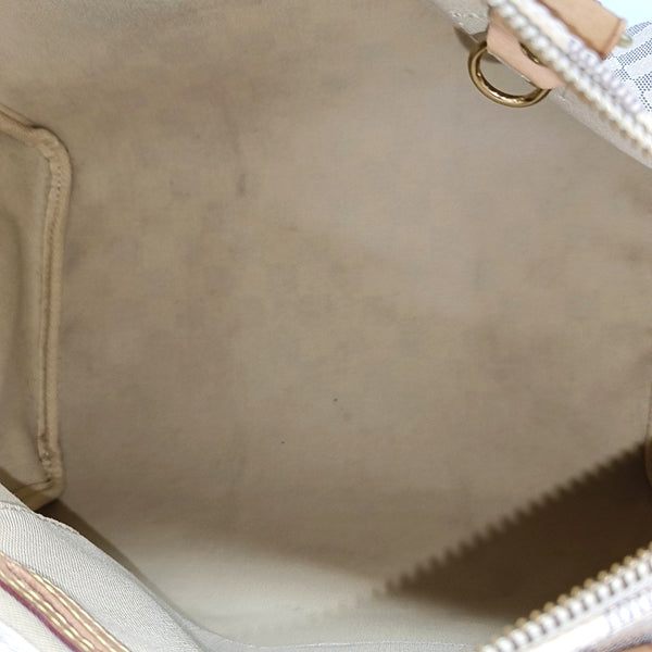 SPEEDY 30 Damier Azur Coated Canvas White