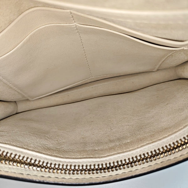 Calfskin Shoulder Bag White