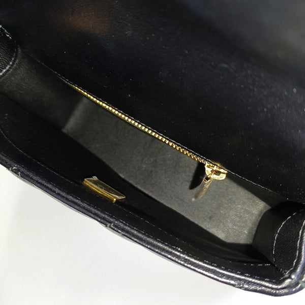 Mini Quilted Lambskin Black