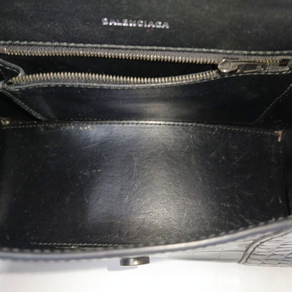 Hourglass S Calfskin Black