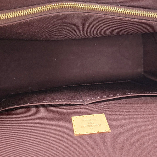 CLUNY MM Monogram Coated Canvas Brown