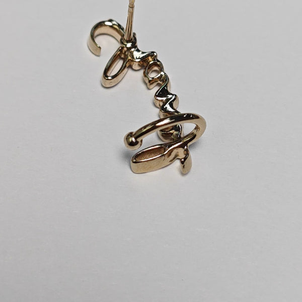 Metal Gold Stud Earrings