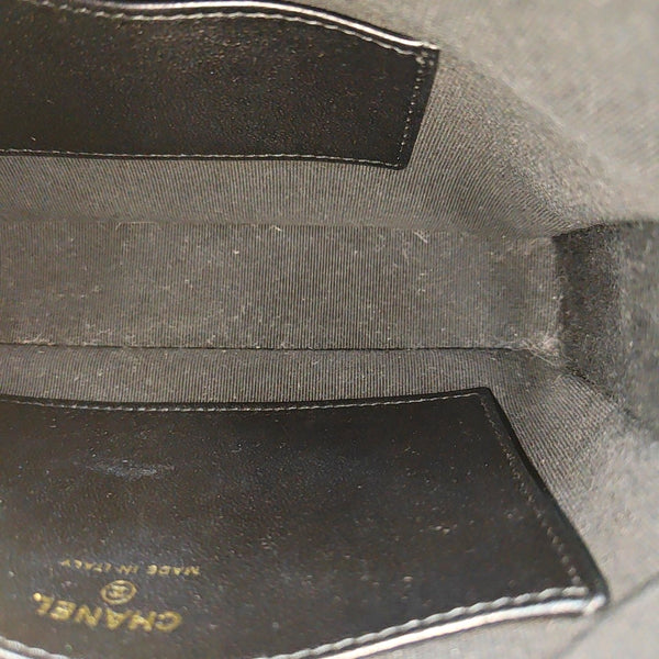 Quilted Lambskin Shoulder Bag Black