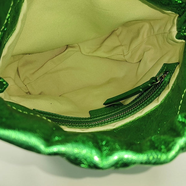 Leather Shoulder Bag Green