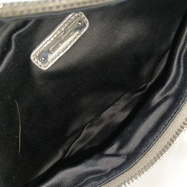 Two-Tone Waist Bag Quilted Lambskin Silver